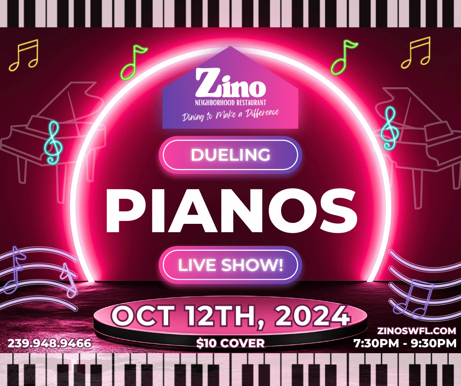 pianos live music no cover event Naples florida